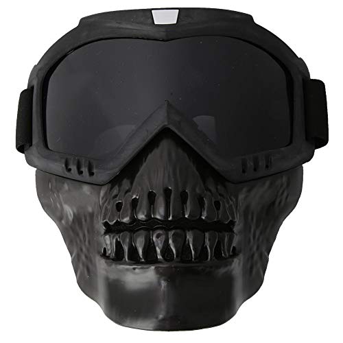 Tbest Gafas Motocross, Gafas de Ciclismo de Casco Desmontables Gafas de Esquí Gafas de Carreras para Mujeres y Hombres para Snowboard Motocicleta Moto (Negro)