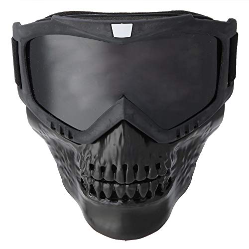 Tbest Gafas Motocross, Gafas de Ciclismo de Casco Desmontables Gafas de Esquí Gafas de Carreras para Mujeres y Hombres para Snowboard Motocicleta Moto (Negro)