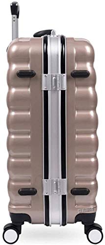 TDGDD Casilla Silencio Portátil Bastidor De La Camilla De Aluminio Maleta Lanzador Clásica Del Recorrido Maleta De Equipaje De Estudiantes De Ambos Sexos Caja De Seguridad Resistente A Los Arañazos De