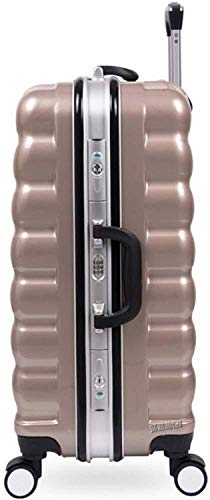 TDGDD Casilla Silencio Portátil Bastidor De La Camilla De Aluminio Maleta Lanzador Clásica Del Recorrido Maleta De Equipaje De Estudiantes De Ambos Sexos Caja De Seguridad Resistente A Los Arañazos De