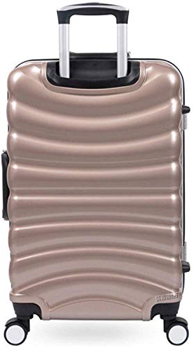 TDGDD Casilla Silencio Portátil Bastidor De La Camilla De Aluminio Maleta Lanzador Clásica Del Recorrido Maleta De Equipaje De Estudiantes De Ambos Sexos Caja De Seguridad Resistente A Los Arañazos De