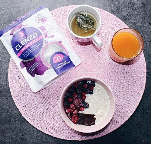 Té Desintoxicante Clenzo, Dieta de 7 a 21 Días Para Limpiar Todo el Cuerpo, el Colon y el Hígado - 11 Ingredientes Herbales Naturales Incluyendo Garcinia Cambogia - Sin Efecto Laxante Detox Tea