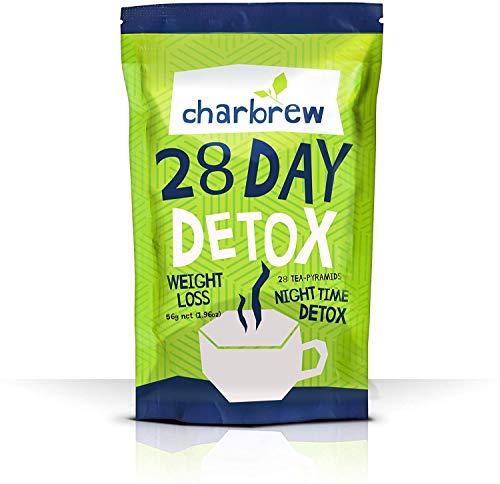 Té Detox Nocturno de Charbrew Té Para Bajar de Peso para 28 Días (Sin Efectos Laxativos)