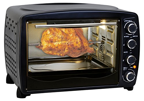 Team Kalorik TKG OT 1013 BCRL Horno, 1500 W, 40 litros, Metal, Cristal, Plástico, Negro