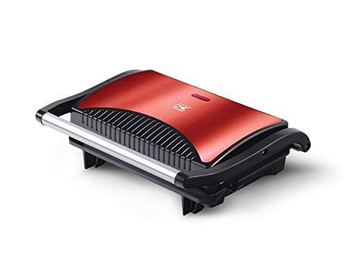 Team Kalorik TKG SWM 1050 R - Sandwichera eléctrica (700 W), color rojo metálico