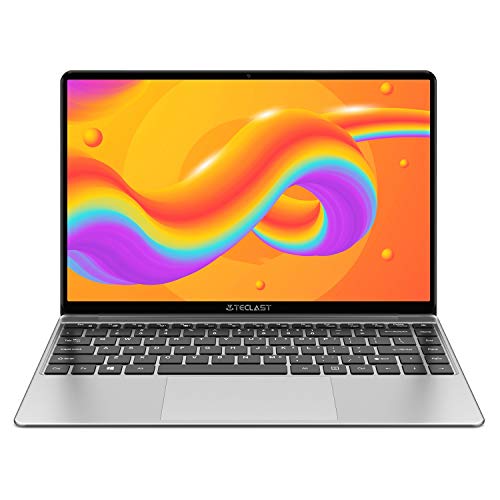 TECLAST F7Plus Ordenador Portátil 14.1" FullHD (8GB RAM 256GB SSD, Intel Gemini Lake N4100, Intel UHD Graphics 600, Windows 10, Teclado Iluminado) Espacio Gris, Teclado QWERTY
