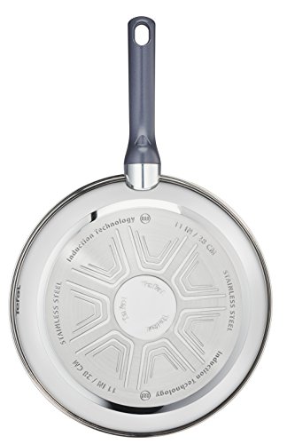 Tefal Daily Cook - Juego de 3 Sartenes de Acero Inoxidable de 20, 24 y 26 cm, con Antiadherente para Todo Tipo de Cocinas Incluido Inducción