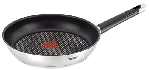 Tefal Emotion - Juego de 3 Sartenes Aluminio de 20, 24 y 26 cm, Antiadherente libre de PFOA, Thermospot para Control de Temperatura, para Todo Tipo de Cocinas Incluido Inducción