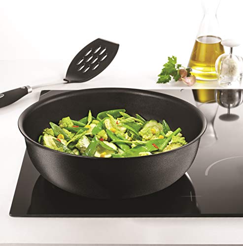Tefal L6507702 Ingenio Expertise - Wok de aluminio, todas las luces, incluida la inducción, negro, 26 cm