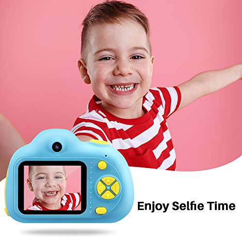 TekHome 2019 Nueva Cámara de Fotos para Niños con 32GB Tarjeta SD y Acollador, 2 Objetivos Selfie 8MP Cámara Digital 1080P HD Video, Juguetes Niña 3-10 Años, Regalo Niña Cumpleaños Infantil, Rosa.