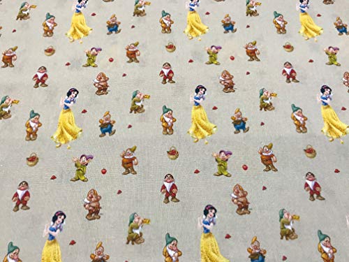 tela de disney BLANCANIEVES 100% popelina algodón
