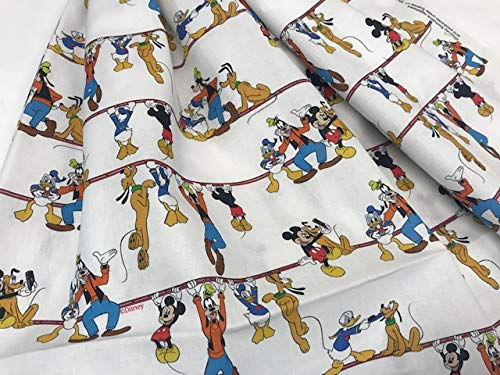 tela disney mickey&donald 100% popelin algodón