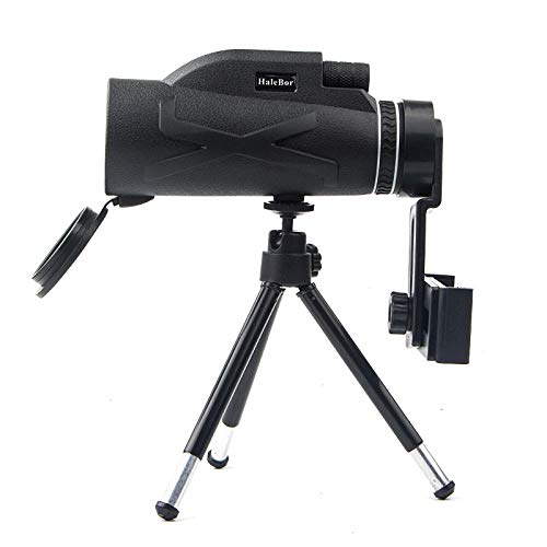 Telescopio monocular 80 x 100 de alta potencia, monocular resistente al agua, compacto, lente óptica monocular, telescopio, telescopio para caza, camping, deportes al aire libre