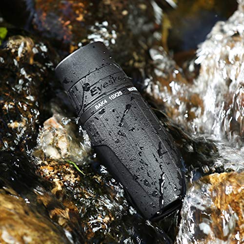 Telescopio Monocular 8X25,Eyeskey Mini HD Telescopio Compacto Impermeable y Antivaho Monoculares de Largo Alcance para Observación de Aves,Caza,Camping, Senderismo y ect
