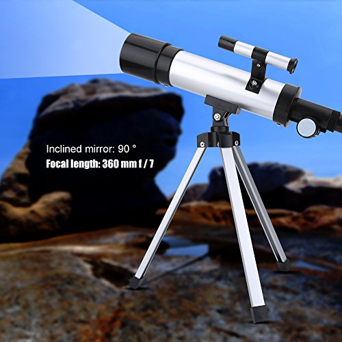 Telescopio monocular de Alta definición 90X Refractor astronómico telescopio Espacial Refractor Telescopio portátil con trípode de Aluminio, Gran Accesorio para entusiastas astronómicos
