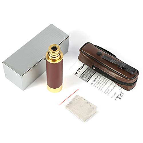 Telescopio monocular Retro Pirata 25 x 30 mm Mini Monocular, Urbetter Ajustable Empujar Tirador de Mano Impermeable Bolsillo monocular telescopio Bolsa de Transporte para niños Scouts