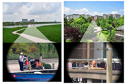 Telescopios monoculares, 40 x 60 monocular Compacto, Impermeable, Baja visión Nocturna para Adultos, niños, Caza, Camping, conciertos de Viaje (Negro)