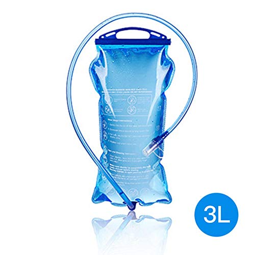 Telisii 2L Hydration Bladder Liter Leak Proof Water Reservoir, Easy Cleaning Portable Water Reservoir Pack,for Hiking Biking Climbing Cycling Running Camping