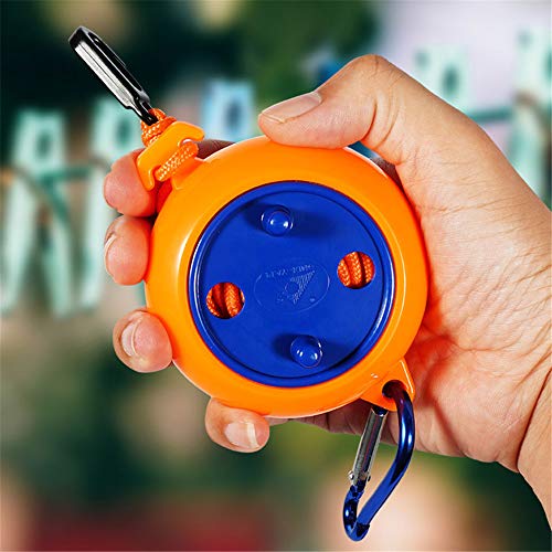 Tendedero Retráctil No Perforado Con Diseño De Caja Línea De Lavado De Cuerda Impermeable Para Viajes Al Aire Libre Hogar Diario Estudiante Dormitorio Lavandería Secado De Ropa Tendedero (cuerda 8m)