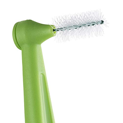 TePe Angle Cepillos interdentales angulados / Palillos interdentales / Tamaño 5, diámetro 0,8 mm / Pack de 6, color verde