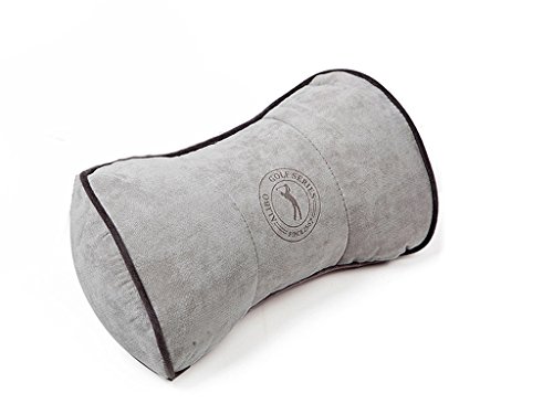 Terapéutica de viaje Cervical cuello almohada Reposacabezas de Coche Trasera Compatible con ajustable elástica correa bolsa de carbón de bambú Insertos