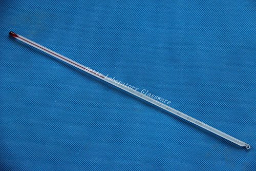Termómetro de cristal con indicador de líquido rojo, 0-200 C (cristal de laboratorio)