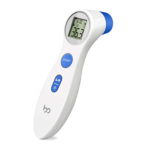 Termómetro Médico de Frente, Termómetro Digital para Medir de Forma Instantánea y Precisa la Fiebre con Pantalla LCD para Toda la Familia por femometer