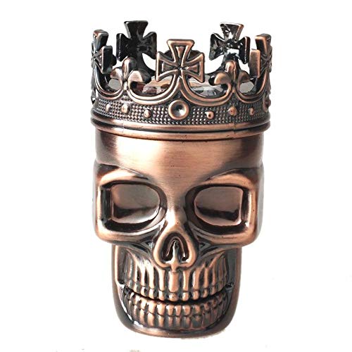 Terraberk King Skull Manual Mill detectores de Humo Metal Tabaco Especias trituradora - Pack: si