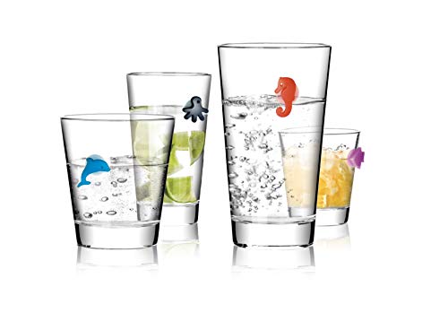 Tescoma Jgo 12 Marcadores Vasos Oceano Myglass, Multi