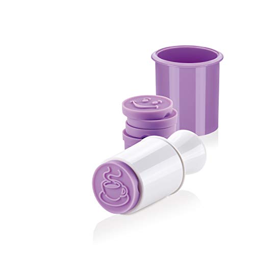 Tescoma Molde para Galletas, Silicona, Blanco Y Morado, 6 Piezas