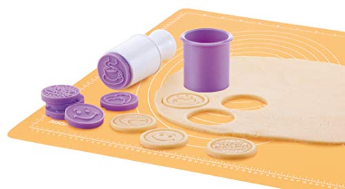 Tescoma Molde para Galletas, Silicona, Blanco Y Morado, 6 Piezas