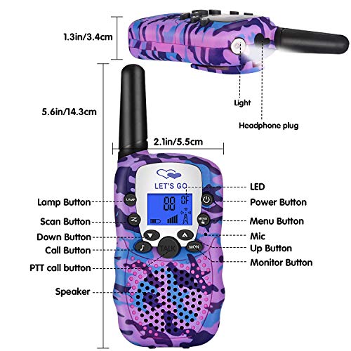 Tesoky Juguetes para Niñas de 3 4 6 9 Años, Walkie Talkie Niños Regalos Niño 3-12 Años Regalos Niña 3-12 Años Juguetes 3-12 Años Regalos de Cumpleanos Juguetes para Niños