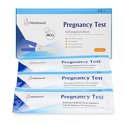 Test Embarazo Ultrasensibles, 6 X Tiras de Prueba de Embarazo 20 Mlu/Ml Testde Embarazo Alta Sensibilidad Hcg Tests