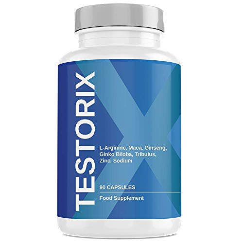 Testorix | Contribuye al Mantenimiento de Niveles Normales de Testosterona | Fórmula con Ginseng, Maca, L-arginina y Ginkgo Biloba | 90 cápsulas