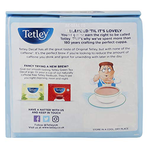 TETLEY DECAFFEINATED TEA BAGS PK805012X