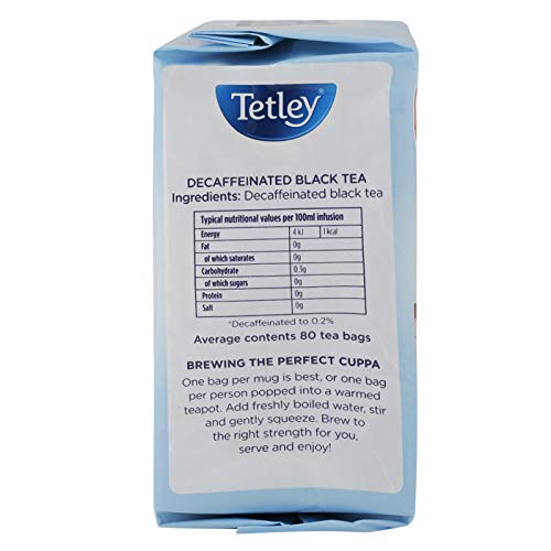 TETLEY DECAFFEINATED TEA BAGS PK805012X