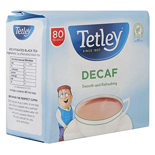 TETLEY DECAFFEINATED TEA BAGS PK805012X