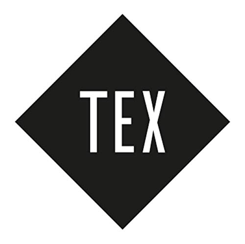 TEX - Bañador Bandeau Estampado para Mujer, Rojo, 40