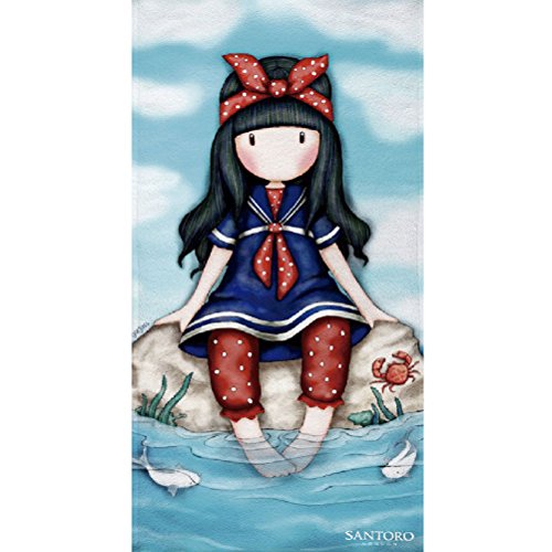 Textil Tarragó Gorjuss Toalla de Playa, Algodón, Azul, 75 x 150 cm