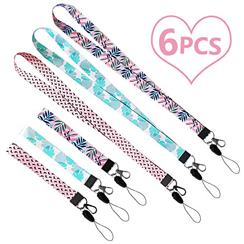 Th-some 6PCS Correa del Cuello, Colgar al Cuello de Correa del teléfono móvil,Correa para el Cuello,Cinta Colgante de Correa Cordón Cuello para Badge D'identification Mobiles Mp3 USB Holder JAANY