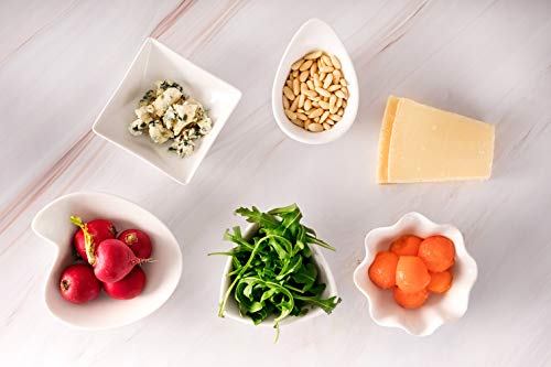 THE CHEF COLLECTION Cuenco de Wonder para salsa y más (juego de 6) pequeño Porcelana blanca 10,1x7x3,4 cm