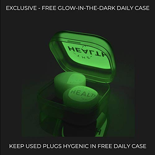 The Health Hug tapones para los oídos de silicona blanca suave, para dormir