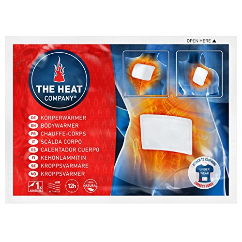THE HEAT COMPANY Calentador Cuerpo - 10 piezas - EXTRA CÁLIDO - adhesivo - Calentador Espalda - Cuerpo caliente - 12 horas de calor acogedor - calor instantáneo - activado por aire - puro natural
