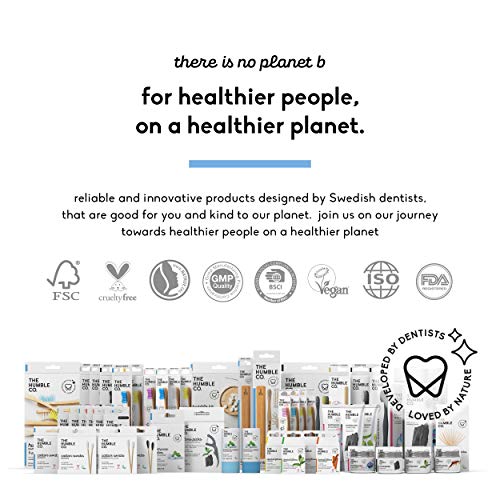 The Humble Co. Natural Tabletas de Pasta de Dientes sin Flúor (2 x 60 piezas) | Menta Fresca | Ecológico, Vegano, Aprobado por el Dentista - Previene mal Aliento, Caries, Placa