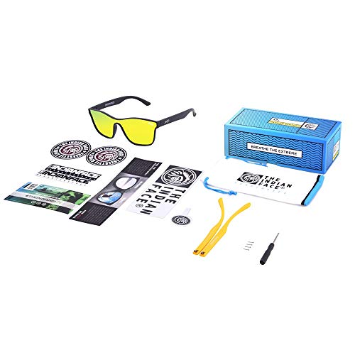 The Indian Face Gafas de Sol Espejadas Oxygen Mujer, Hombre Color Negro Lente Amarilla