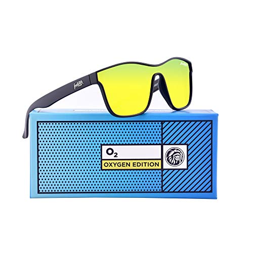 The Indian Face Gafas de Sol Espejadas Oxygen Mujer, Hombre Color Negro Lente Amarilla