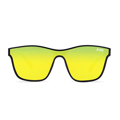 The Indian Face Gafas de Sol Espejadas Oxygen Mujer, Hombre Color Negro Lente Amarilla