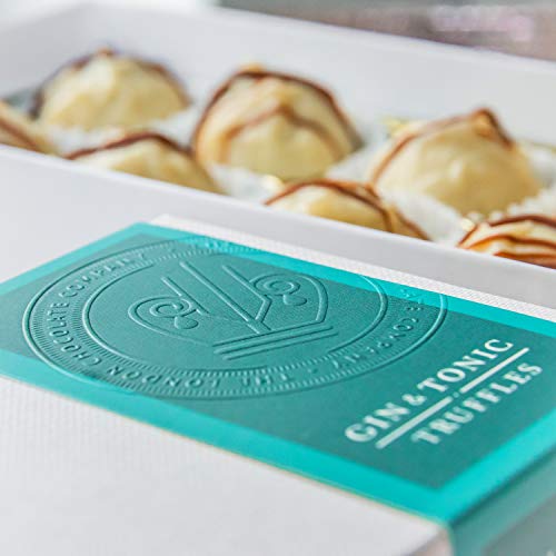 The London Chocolate Company - Caja de regalo para ginebra y tonica, 110 g, hecha a mano en Londres