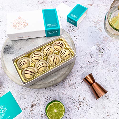 The London Chocolate Company - Caja de regalo para ginebra y tonica, 110 g, hecha a mano en Londres