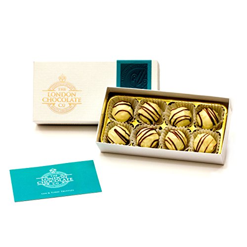 The London Chocolate Company - Caja de regalo para ginebra y tonica, 110 g, hecha a mano en Londres